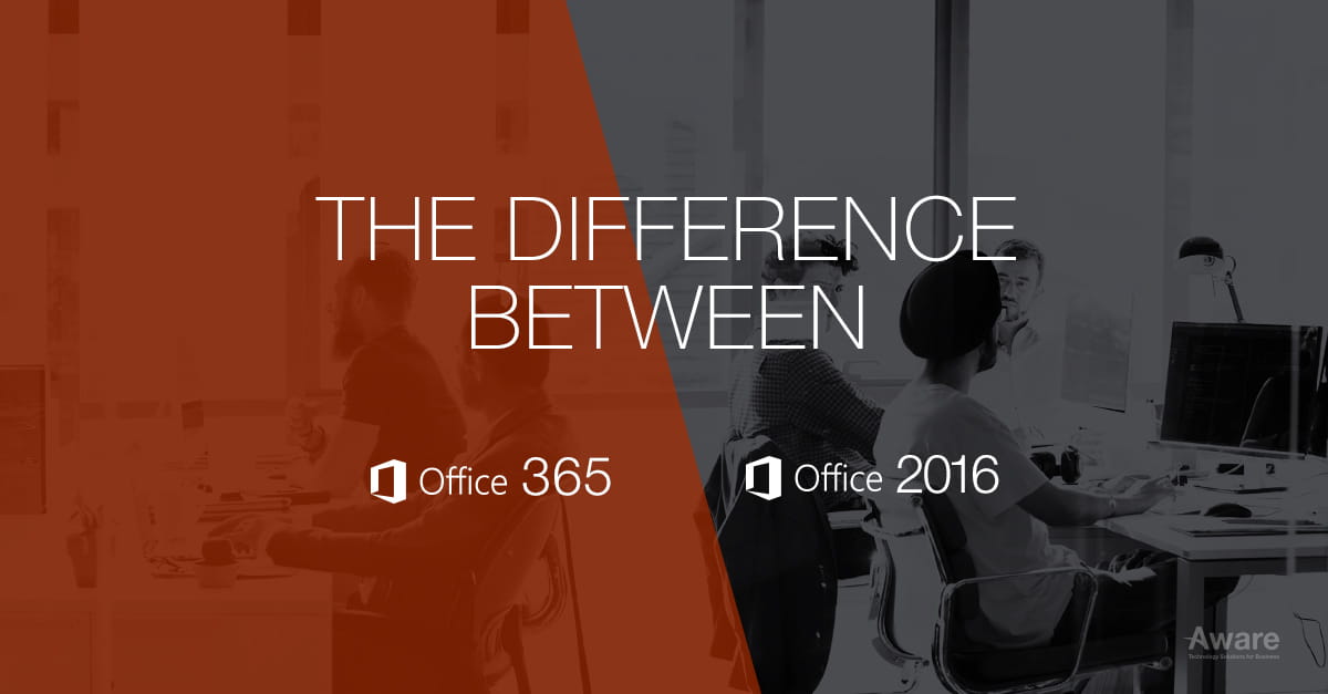 difference between office 365 and office 2016