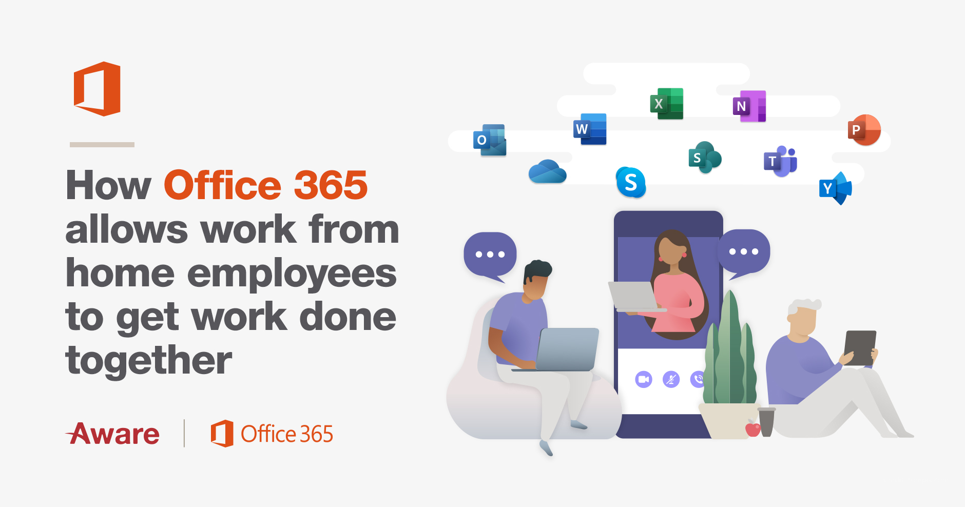 How Office 365 allows work from home employees to get work done together