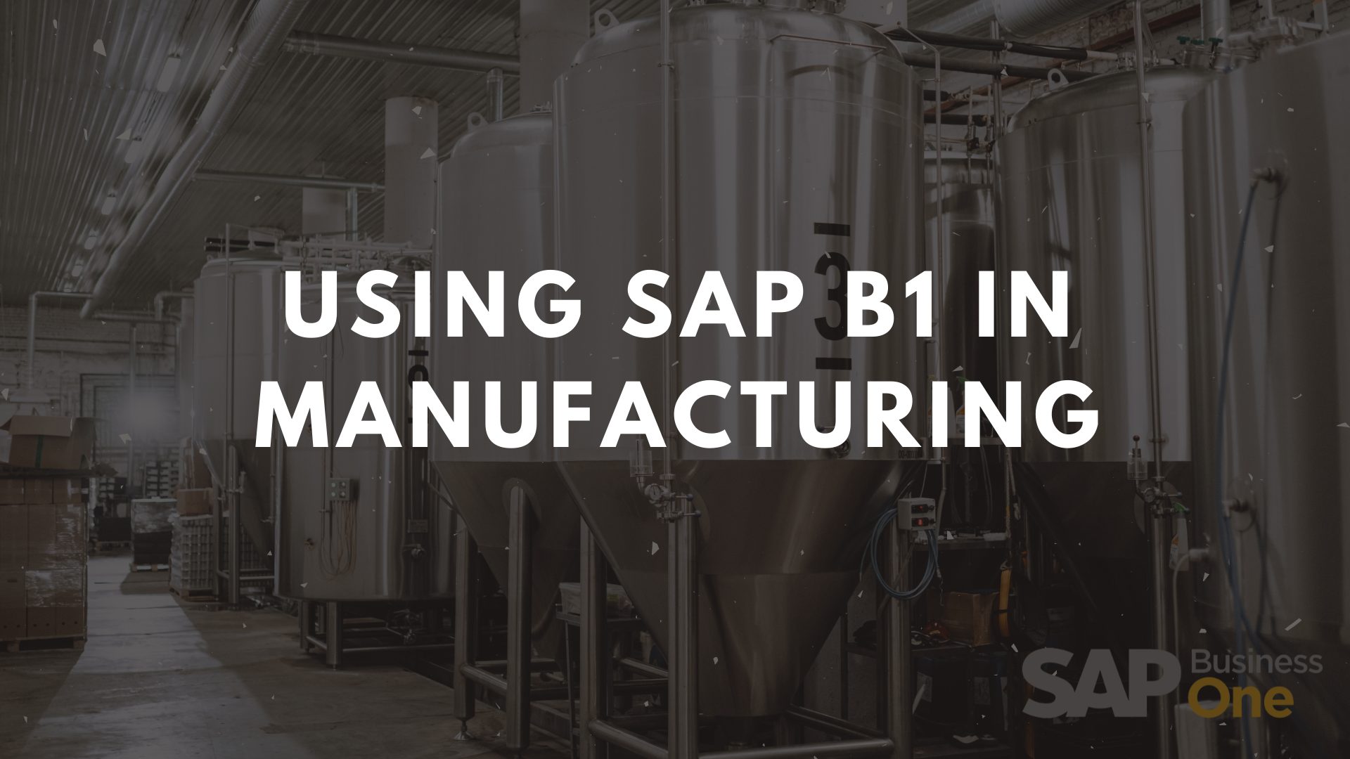 SAP Business One in Manufacturing